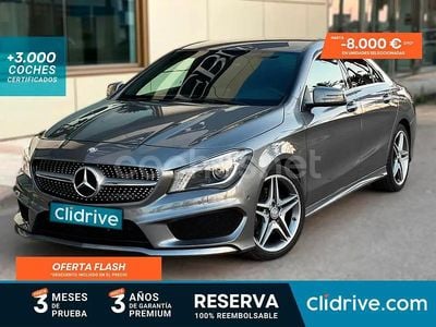 Usado Mercedes CLA220 AMG line 177 CV (130 kW) 2015 Gris / plata Berlina