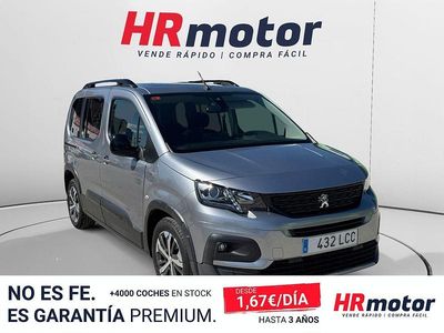 Usado Peugeot Rifter GT-line 136 CV (100 kW) 2019 Gris / plata Monovolumen