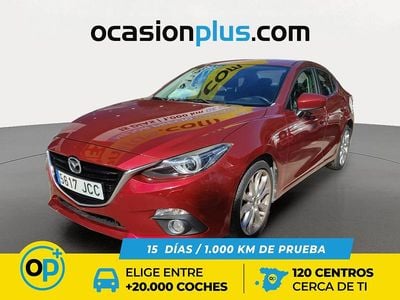 Rojo Usado 2015 Mazda 3 Luxury Berlina | 11.690 € (Buen precio)