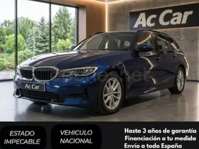 Usado BMW 318 150 CV (110 kW) 2021 Azul Familiar