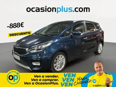Usado Kia Carens 135 CV (99 kW) 2017 Azul Monovolumen