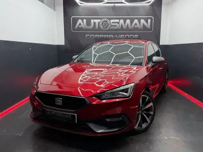 Usado Seat Leon FR 150 CV (110 kW) 2021 Rojo Berlina