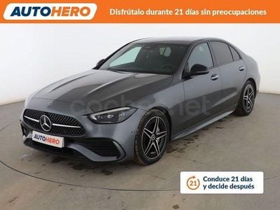 Usado Mercedes C200 AMG line 224 CV (164 kW) 2021 Gris Berlina