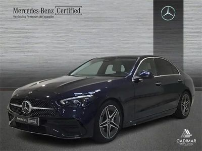 Brugt Mercedes C220 AMG line 200 HK (147 kW) 2022 Blå Sedan