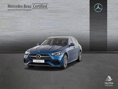 Azul Usado 2024 Mercedes C220 AMG line Familiar | 49.200 € (Un poco caro)