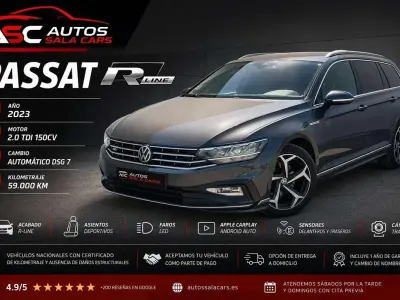 Usado VW Passat R-line 150 CV (110 kW) 2023 Gris Familiar