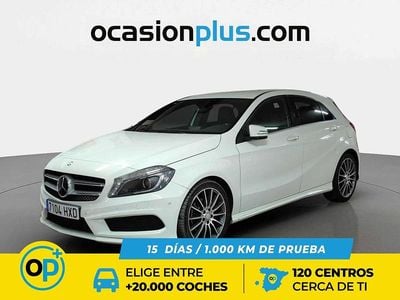 Usado Mercedes A200 AMG line 136 CV (100 kW) 2014 Blanco Berlina