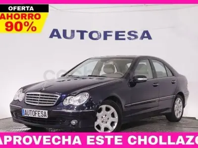 Usado Mercedes C230 Elegance 204 CV (150 kW) 2005 Azul Berlina