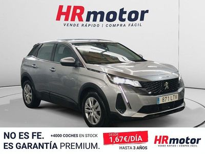 Usado Peugeot 3008 Active 131 CV (96 kW) 2021 Gris SUV