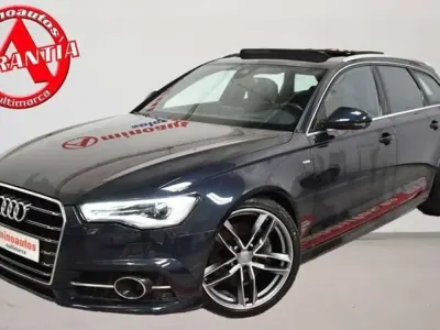 Usado Audi A6 S-Line 272 CV (200 kW) 2016 Azul Familiar