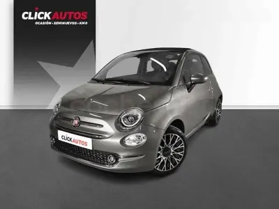 Usado Fiat 500C 70 CV (51 kW) 2023 Gris / plata Descapotable