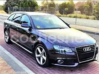 Usado Audi A4 S-Line 143 CV (105 kW) 2010 Negro Familiar