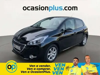 Usado Peugeot 208 Style 68 CV (50 kW) 2015 Azul Utilitario