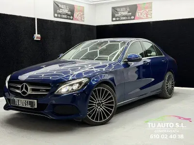 Usado Mercedes C220 170 CV (125 kW) 2017 Azul Berlina