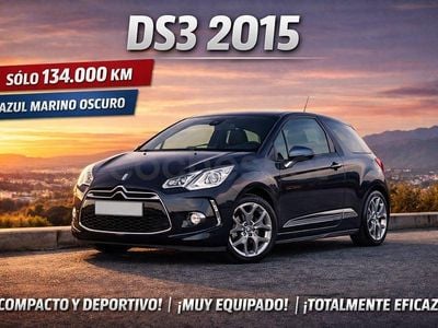 Usado DS Automobiles DS3 120 CV (88 kW) 2015 Negro Berlina