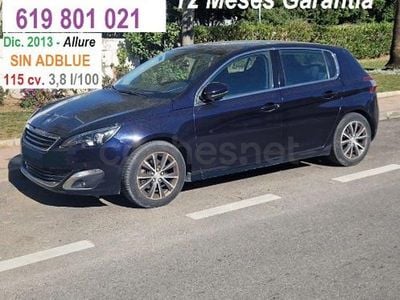 Usado Peugeot 308 Allure 115 CV (84 kW) 2013 Azul Berlina