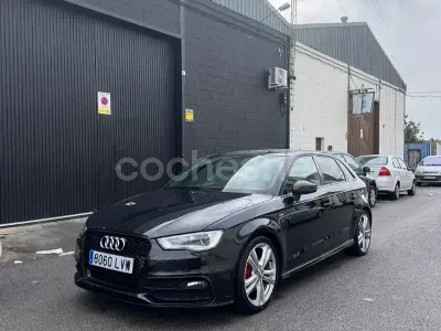 Usado Audi A3 S-Line 184 CV (135 kW) 2014 Negro Berlina