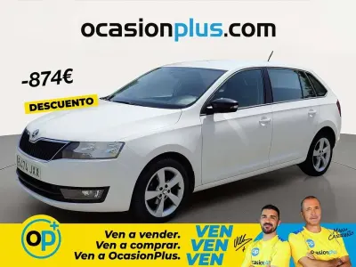 Usado Skoda Rapid 90 CV (66 kW) 2017 Blanco Utilitario