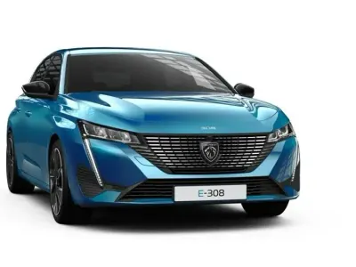 Nuevo Peugeot e-308 Allure 114 kW (156 CV) 2025 Azul claro Utilitario