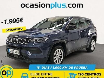 Usado Jeep Compass Longitude 129 CV (94 kW) 2023 Azul SUV