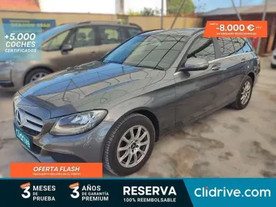Usado Mercedes C220 170 CV (125 kW) 2017 Gris Familiar