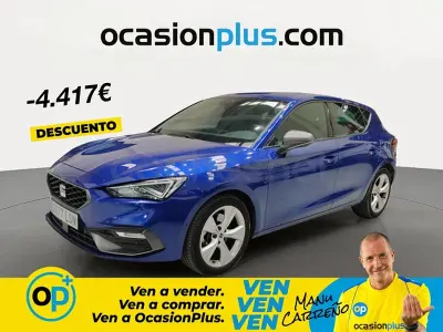Usado Seat Leon FR 150 CV (110 kW) 2021 Azul Berlina