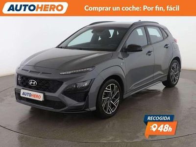 Usado Hyundai Kona N Line 120 CV (88 kW) 2022 Gris SUV