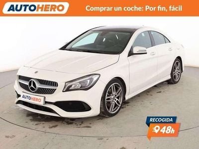 Usado Mercedes CLA200 AMG line 136 CV (100 kW) 2017 Blanco Coupe