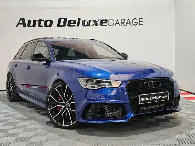 Usado Audi A6 S-Line 272 CV (200 kW) 2017 Azul Familiar