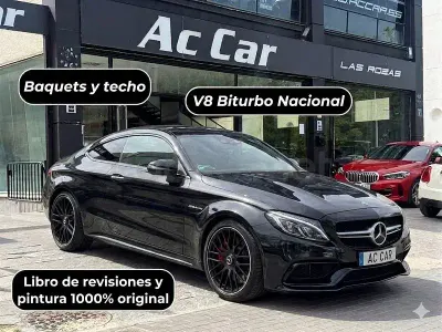 Usado Mercedes C63S AMG 510 CV (375 kW) 2016 Negro Coupe