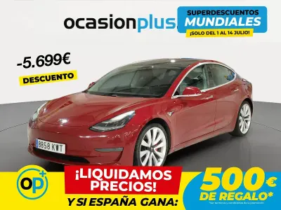 Usado Tesla Model 3 Performance 330 kW (450 CV) 2019 Rojo Berlina