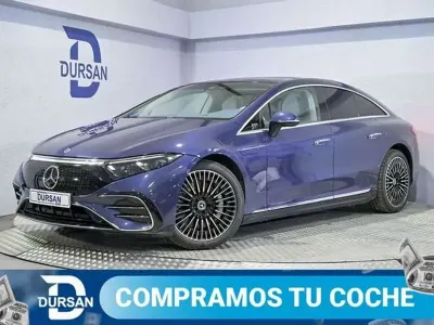 Usado Mercedes EQS580 384 kW (523 CV) 2022 Azul Berlina