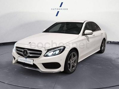 Usado Mercedes C250 AMG line 204 CV (150 kW) 2014 Blanco Berlina