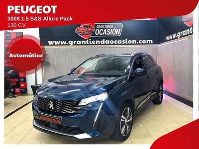 Usado Peugeot 3008 Allure 129 HP (94 kW) 2021 Azul SUV