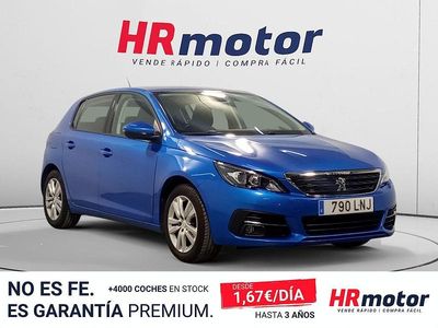 Usado Peugeot 308 Active 130 CV (95 kW) 2021 Azul Familiar