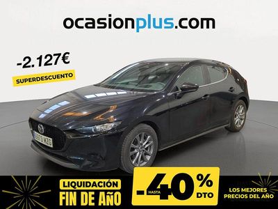 Negro Usado 2025 Mazda 3 Prime-Line Berlina | 23.390 € (Precio justo)