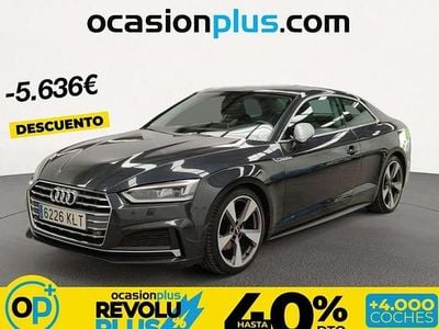 Usado Audi A5 S-Line 190 CV (139 kW) 2018 Gris Coupe