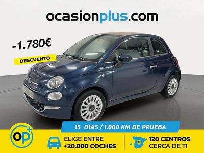 Azul Usado 2022 Fiat 500 Dolcevita Descapotable | 11.650 € (Precio justo)