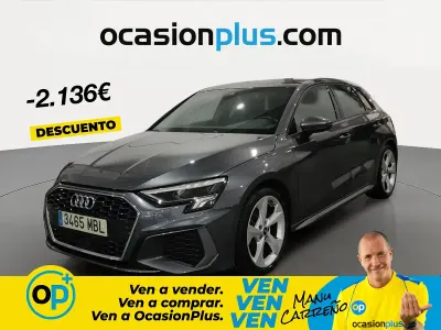 Usado Audi A3 S-Line 110 CV (80 kW) 2022 Gris Berlina