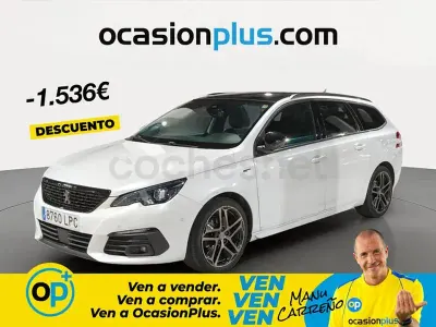 Usado Peugeot 308 SW GT 130 CV (95 kW) 2021 Blanco Familiar