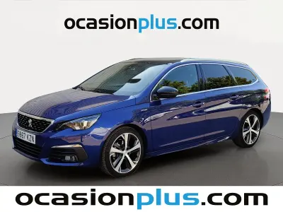 Usado Peugeot 308 SW GT-line 130 CV (95 kW) 2019 Azul Familiar