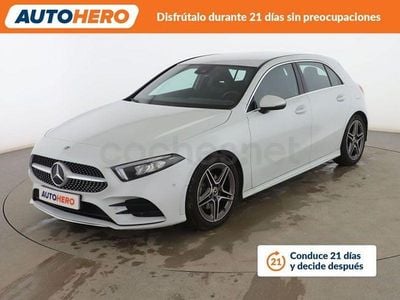 Usado Mercedes A180 AMG line 136 CV (100 kW) 2021 Blanco Berlina