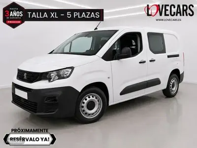 Usado Peugeot Partner 100 CV (73 kW) 2021 Blanco Monovolumen