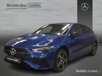 Usado Mercedes CLA250e AMG line 163 CV (119 kW) 2024 Azul denim metalizado Coupe