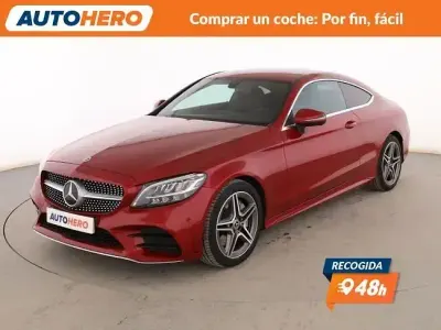 Usado Mercedes C300e AMG line 272 CV (200 kW) 2021 Rojo Berlina