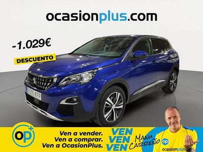 Usado Peugeot 3008 Allure 120 CV (88 kW) 2017 Azul SUV