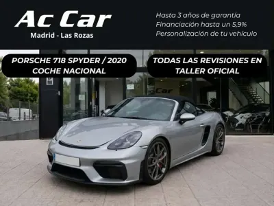 Usado Porsche 718 Spyder 419 CV (308 kW) 2020 Gris Descapotable