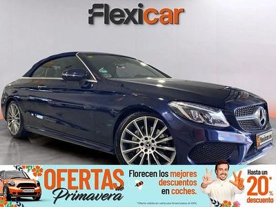 Usado Mercedes C220 170 CV (125 kW) 2017 Azul Descapotable