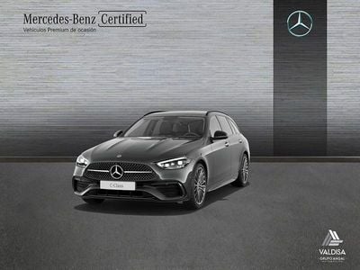 Gris Usado 2021 Mercedes C220 AMG line Familiar | 31.900 € (Precio justo)