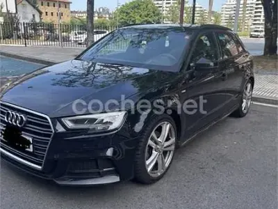 Usado Audi A3 S-Line 150 CV (110 kW) 2019 Negro Berlina